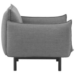 Normann Copenhagen Ark armchair, black steel - Canvas 134