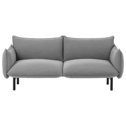Normann Copenhagen Ark 2-seater sofa, black steel - Steelcut Trio 133