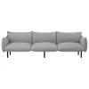 Normann Copenhagen Ark 3-seater sofa, black steel - Hallingdal 0110