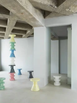 Normann Copenhagen Bit stool, cone, yellow