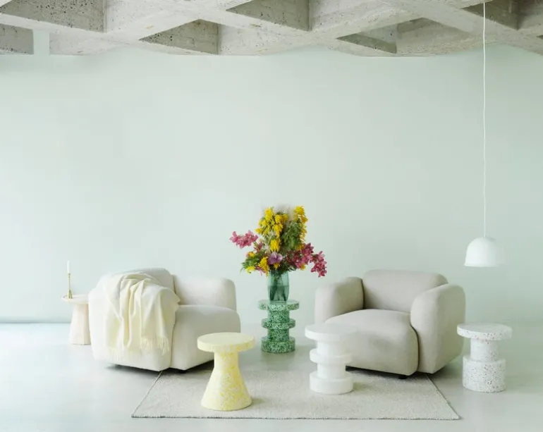 Normann Copenhagen Bit stool, white