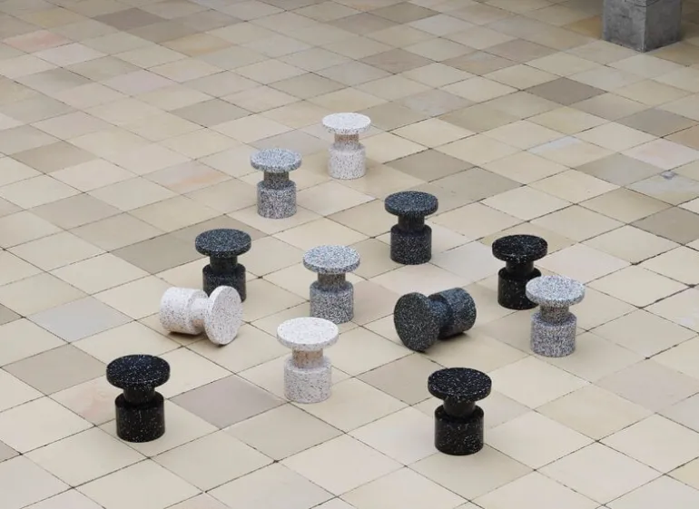 Normann Copenhagen Bit stool, white