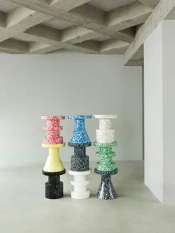 Normann Copenhagen Bit stool, cone, black - white