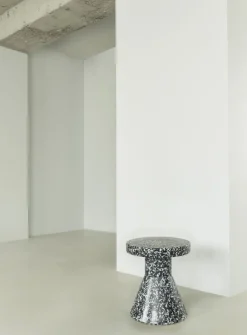 Normann Copenhagen Bit stool, cone, black - white