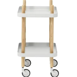 Normann Copenhagen Block table trolley, light grey