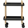 Normann Copenhagen Block table trolley, black