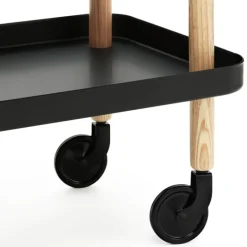 Normann Copenhagen Block table trolley, black