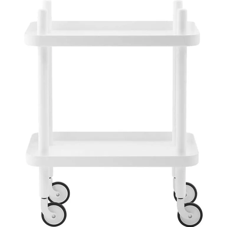 Normann Copenhagen Block table trolley, all white
