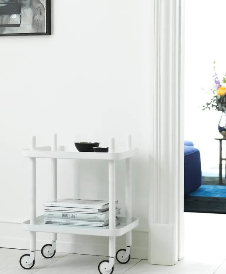 Normann Copenhagen Block table trolley, all white