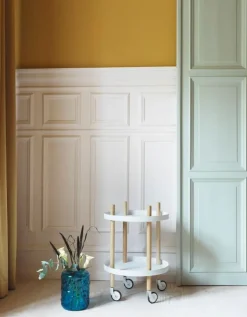 Normann Copenhagen Block table trolley, round, white