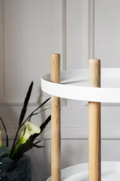 Normann Copenhagen Block table trolley, round, white