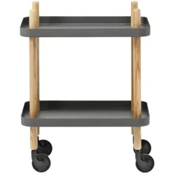 Normann Copenhagen Block table trolley, dark grey