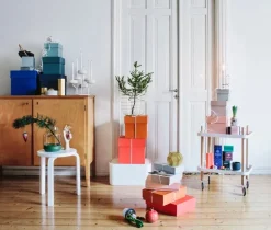 Normann Copenhagen Block table trolley, white