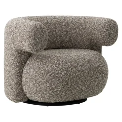 Normann Copenhagen Burra lounge chair, swivel with return, Zero 0011