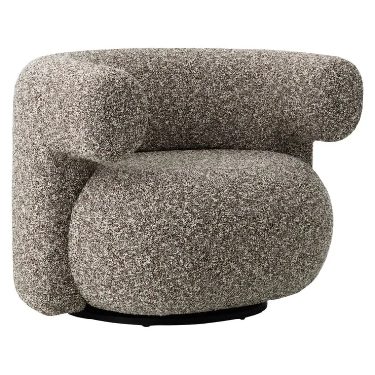 Normann Copenhagen Burra lounge chair, swivel with return, Zero 0011