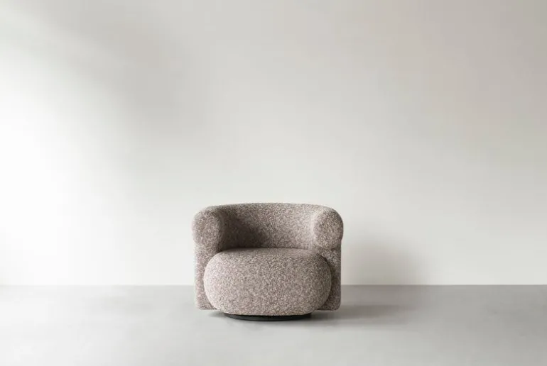 Normann Copenhagen Burra lounge chair, swivel with return, Zero 0011