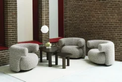 Normann Copenhagen Burra lounge chair, swivel with return, Zero 0011