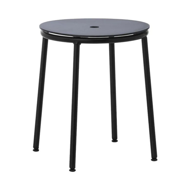 Normann Copenhagen Circa stool, black steel - black aluminium