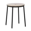 Normann Copenhagen Circa stool, black steel - oak