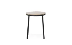 Normann Copenhagen Circa stool, black steel - oak