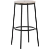 Normann Copenhagen Circa bar stool, 75 cm, black steel - oak