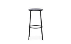 Normann Copenhagen Circa bar stool, 75 cm, black steel - black aluminium