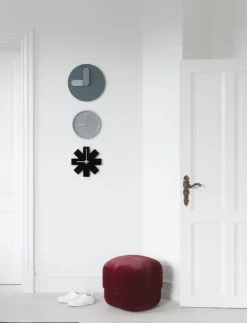 Normann Copenhagen Circus pouf, small, dark red velour