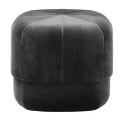 Normann Copenhagen Circus pouf, small, grey velour