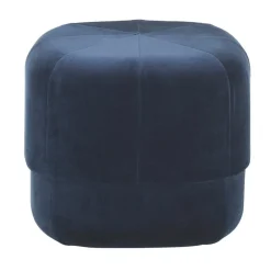Normann Copenhagen Circus pouf, small, dark blue velour