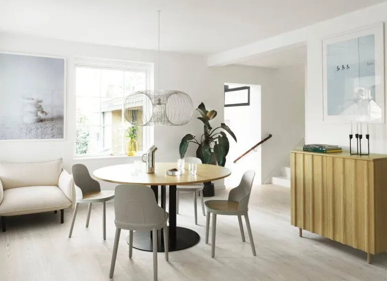 Normann Copenhagen Coil pendant, 90 cm, stainless steel