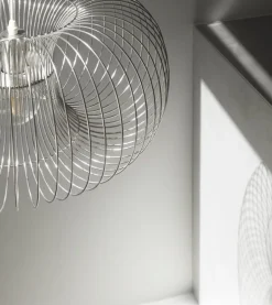 Normann Copenhagen Coil pendant, 90 cm, stainless steel