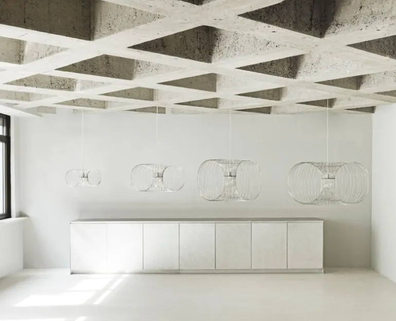 Normann Copenhagen Coil pendant, 90 cm, stainless steel