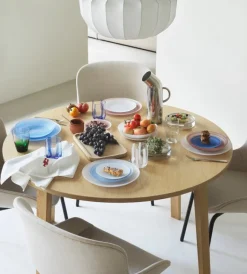 Normann Copenhagen Cosmic glass plate, 21 cm, blue