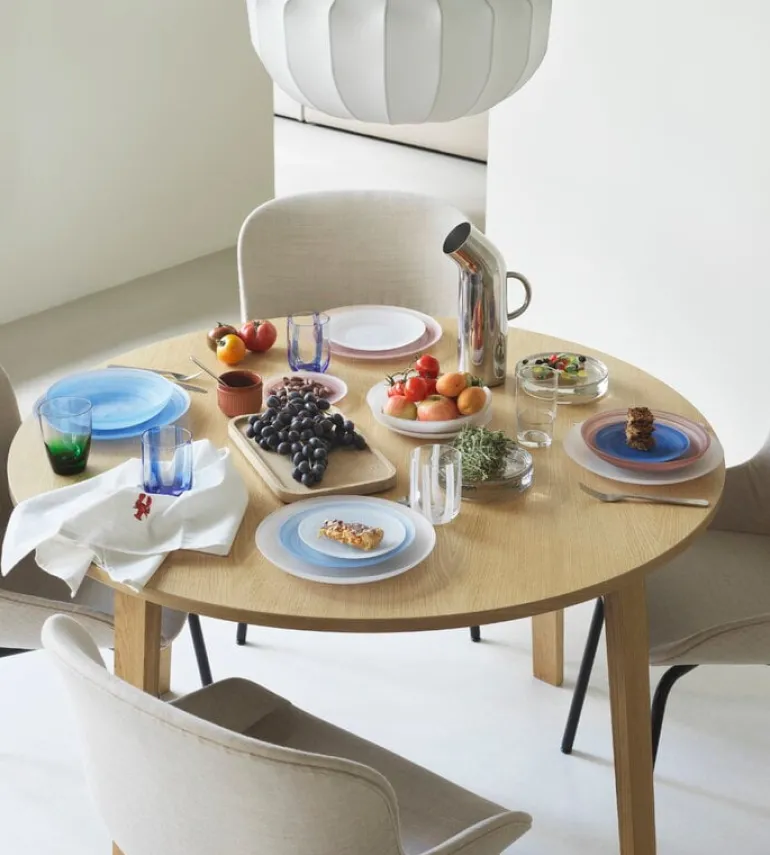 Normann Copenhagen Cosmic glass plate, 16 cm, blue