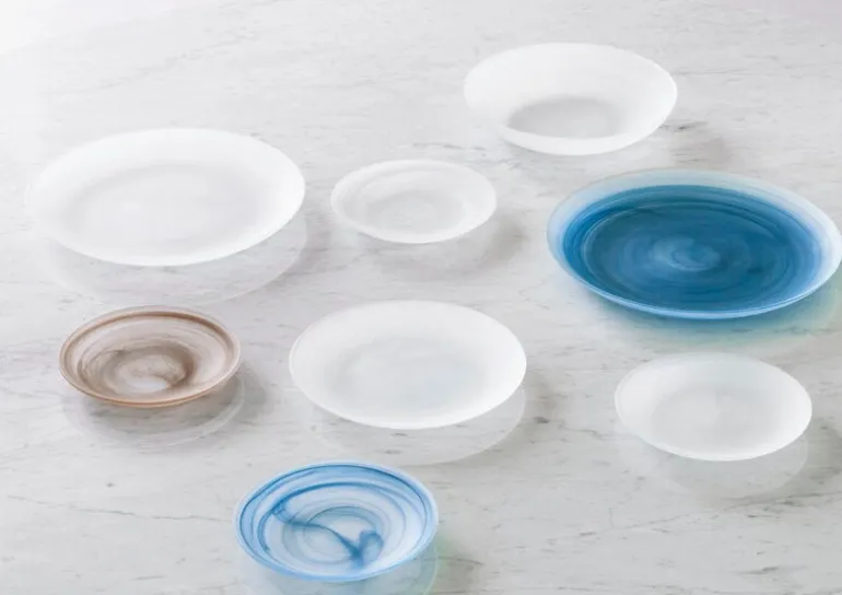 Normann Copenhagen Cosmic glass plate, 16 cm, blue