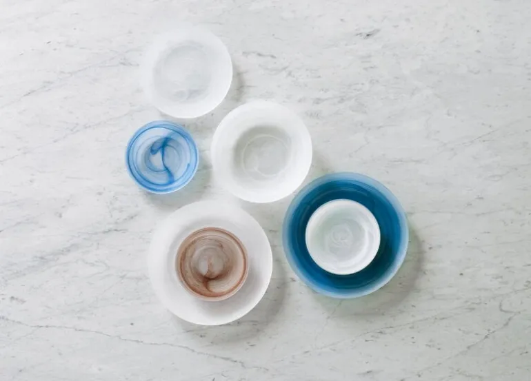 Normann Copenhagen Cosmic glass plate, 21 cm, brown