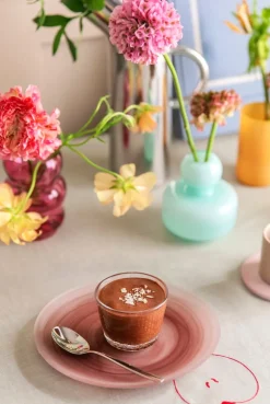 Normann Copenhagen Cosmic glass plate, 21 cm, brown