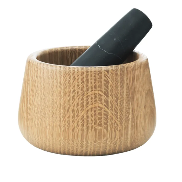 Normann Copenhagen Craft Mortar and Pestle, black