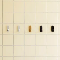 Normann Copenhagen Curve mini hook, 2 pcs,  matt silver