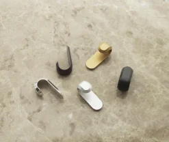 Normann Copenhagen Curve mini hook, 2 pcs, matt gold