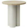 Normann Copenhagen Dit table, sand - light travertine