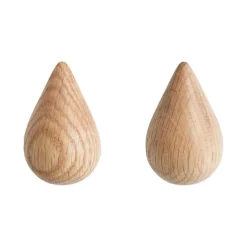 Normann Copenhagen Dropit hook small, set of 2, nature