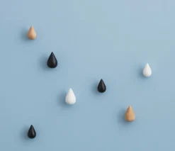 Normann Copenhagen Dropit hook small, set of 2, nature