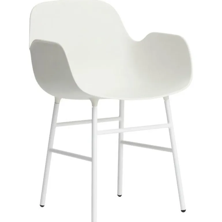 Normann Copenhagen Form armchair, white steel - white