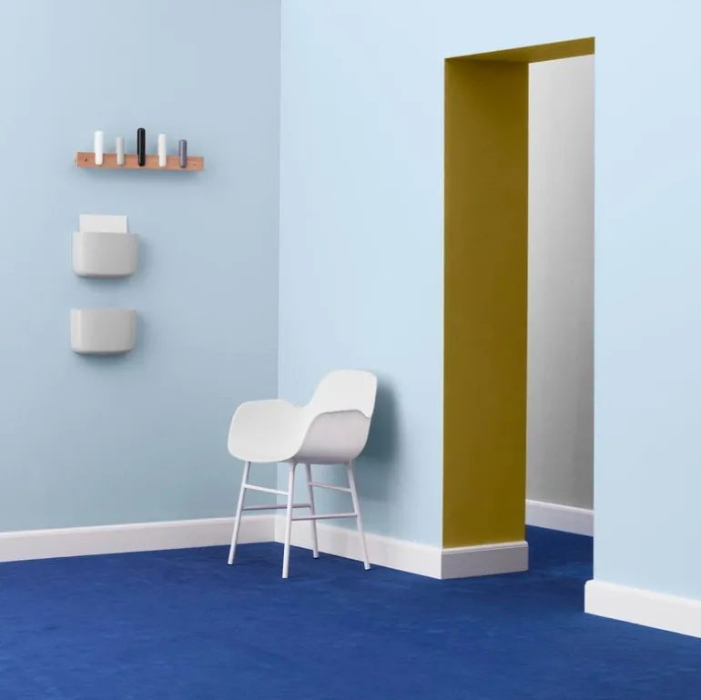 Normann Copenhagen Form armchair, white steel - white