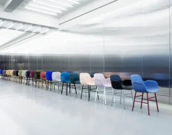 Normann Copenhagen Form armchair, black steel - Main Line Flax 20