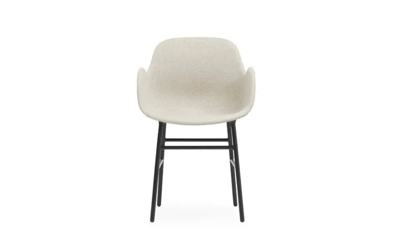 Normann Copenhagen Form armchair, black steel - Main Line Flax 20
