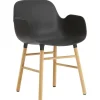 Normann Copenhagen Form armchair, black - oak