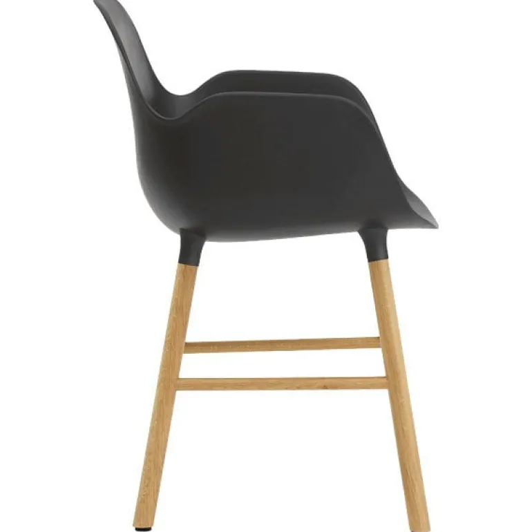 Normann Copenhagen Form armchair, black - oak