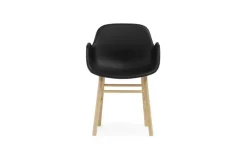 Normann Copenhagen Form armchair, oak - black leather Ultra
